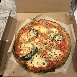 Pepperoni and Sausage Pizza
