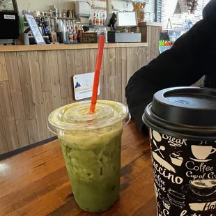 Chaga Matcha on ice!