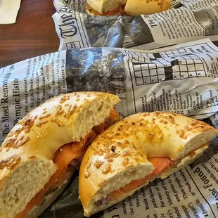 food, bagels, bagel