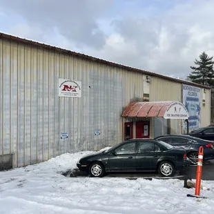 Exterior entrance.  There is another entrance to the right at the far corner of the building.