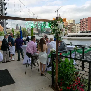 people sitting at tables