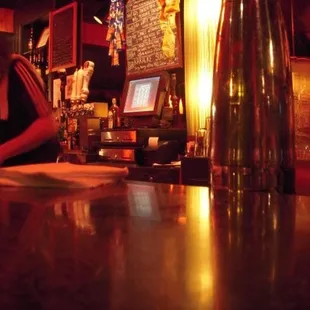 a man sitting at a bar