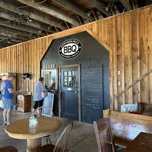 the interior of the restaurant