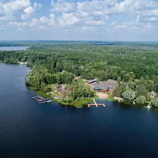 aerial view of the resort