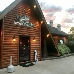 the front of the lodge