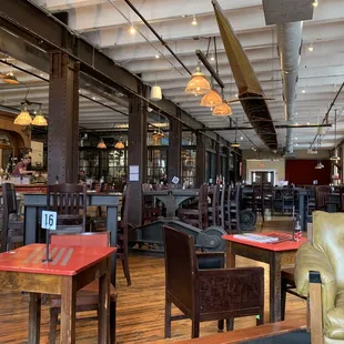 seating and bar area