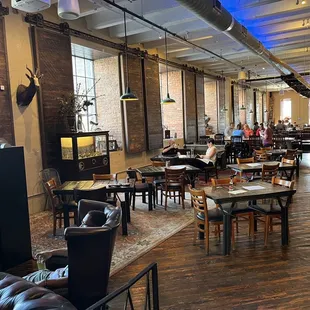 the interior of the building