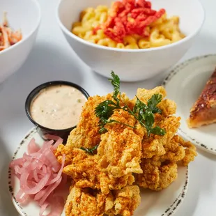 a variety of dishes