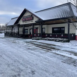 the front of the restaurant