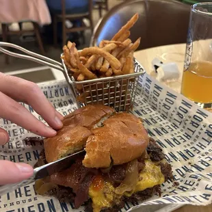 Brown sugar bacon burger
