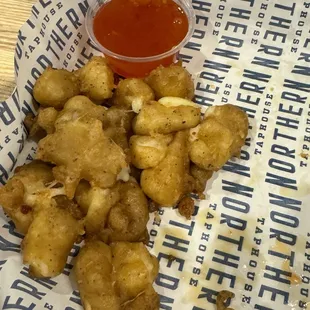 Ellsworth cheese curds (half eaten)
