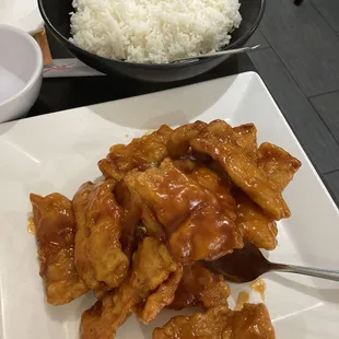 Deep Fried Pork with Sweet Sour Sauce