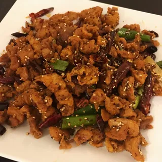 Deep Fried Diced Chicken w Red Chili