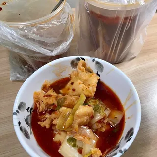 Boiled Fish Fillet w Red Chili Sauce