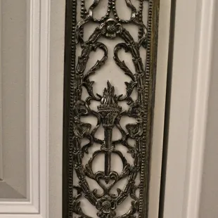 Little details like this are all around the Inn. This is on a push door rather than a knob. Super cute.