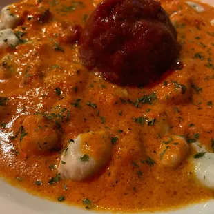Ricotta gnocchi w/meatball