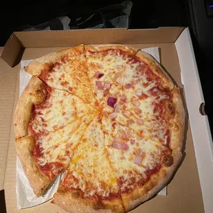 The second pizza took home