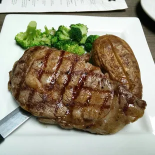 Boneless riveted steak -  YUM!