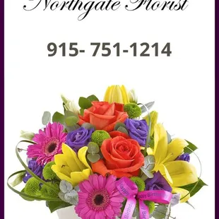 Birthday flower arrangements!