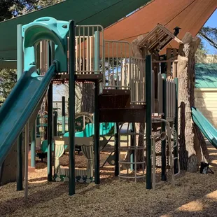 Close up of the playground