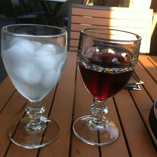 No wine glasses?