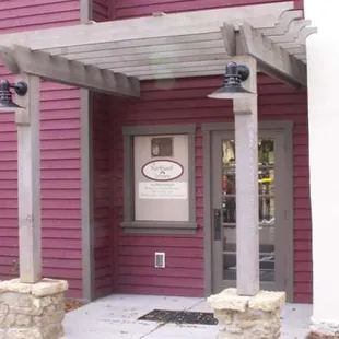 The side entrance to the winery.