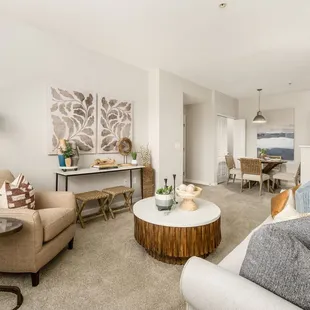 Living room and kitchen (alternative finishes)