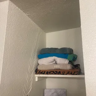 Water damage in master BR