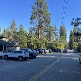 Street parking outside front of restaurant