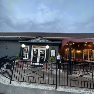 outside