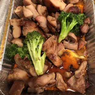 broccoli and meat