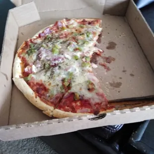 Veggie 10inch w/ green peppers and onions $9