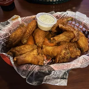 85 cent traditional wings on Wednesday. 10 piece hot buffalo.