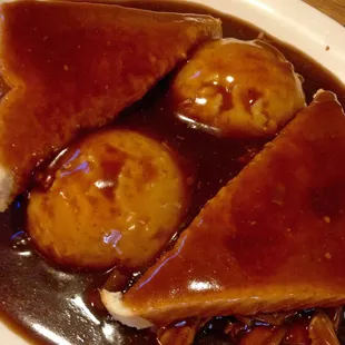 a close up of a plate of food