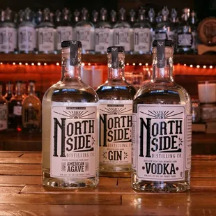 Northside Distilling Co. American Agave, Gin, and Vodka