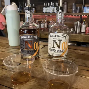 Single barrel and blend bourbon