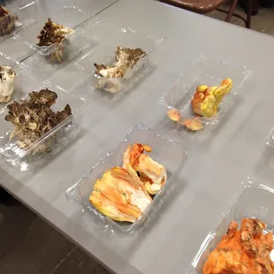 a variety of mushrooms