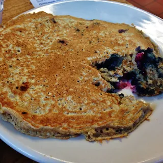 Blueberry Oat Bran Pancakes