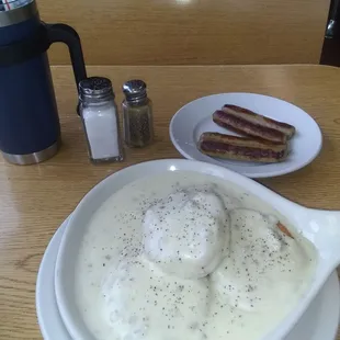 Sure looks good but let me tell you the biscuits are gravy will go right through you