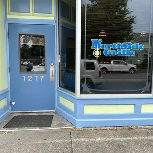 Outside of the restaurant