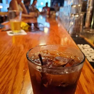 Bourbon and soda. #drinkup