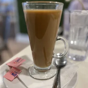 Vanilla coffee hot