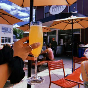 mimosa &amp; outdoor area