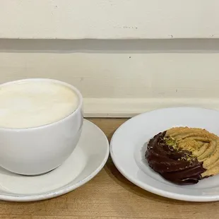 No gluten pistachio cookie and London fog