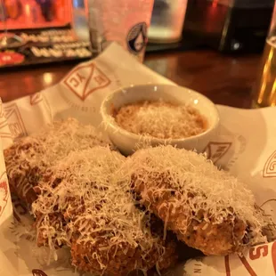 Fried lasagna. Not the best picture but trust me on this one totally worth a Monday night visit.
