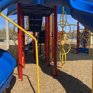 Several interesting slides and climbing activities.