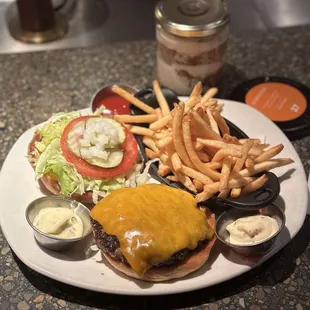 Classic Cheeseburger with Fries