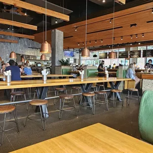 the interior of the restaurant