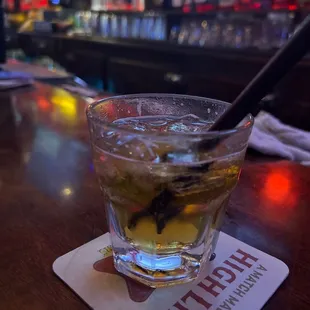 Jameson and ginger ale. Service is impeccable! Love it here!!! My favorite sf bar!!!