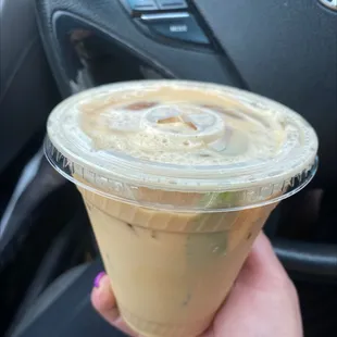 Mint Iced Coffee to go  . Super tiny